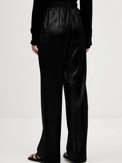 HUGO spodnie damskie kolor czarny proste high waist 50548404