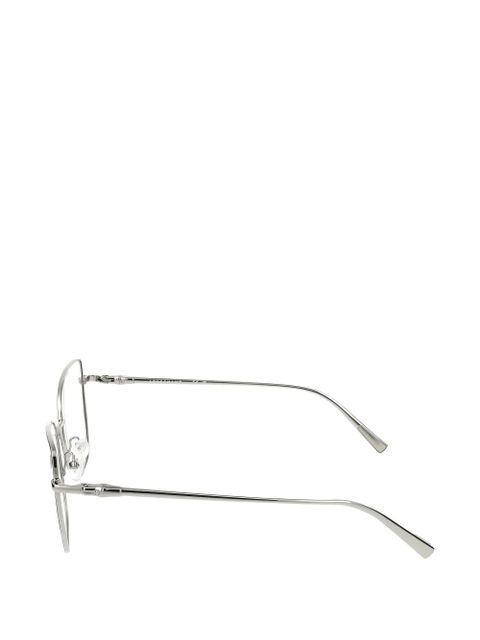 Longchamp geometic-frame glasses - Silver