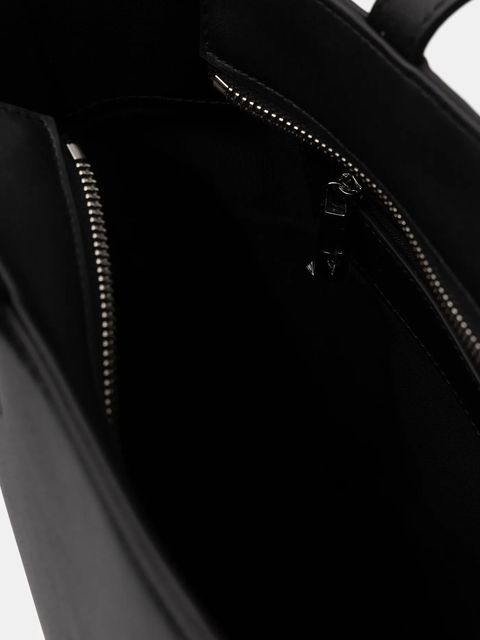 Trussardi torebka skórzana kolor czarny Z605E005982N