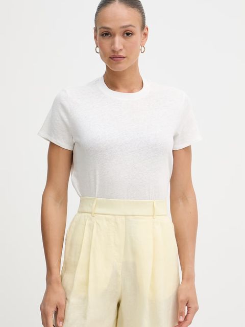 Sisley T-shirt damski z lnem - zdjęcie produktu nr 1
