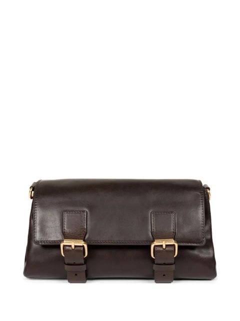 DRIES VAN NOTEN buckle leather shoulder bag - Brown - zdjęcie produktu nr 1