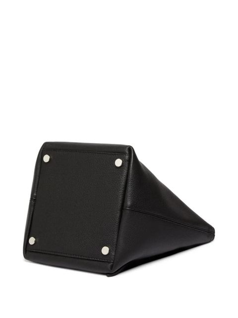 Max Mara top-handles leather tote bag - Black