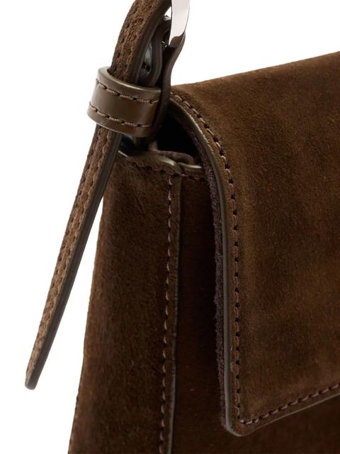 STAUD x HARLOW buckle shoulder bag - Brown