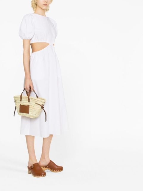 ISABEL MARANT mini Cadix raffia basket bag - Neutrals