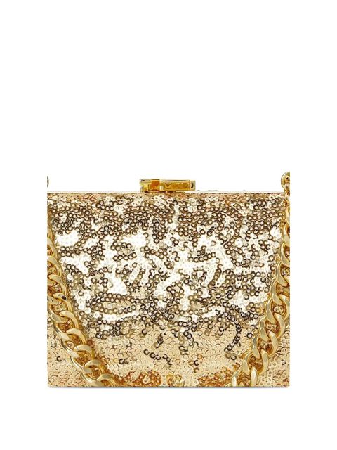 Lauren Ralph Lauren sequin chain-strap mini bag - Gold
