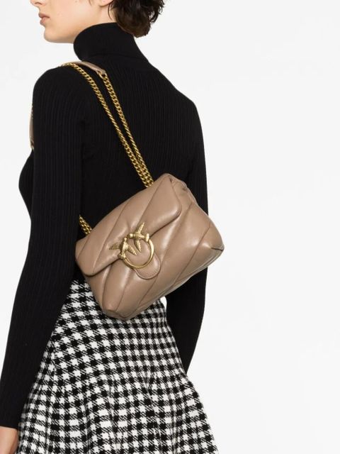 PINKO mini Love Puff crossbody bag - Brown