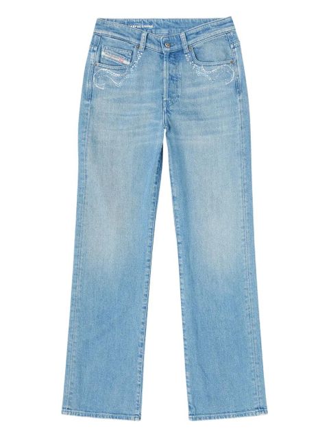 Diesel 1971 D-Sent-S1 micro stones-embroidered jeans - Blue - zdjęcie produktu nr 1