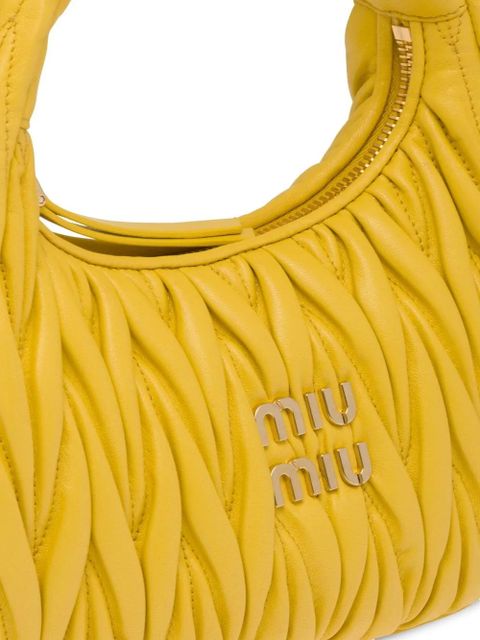 Miu Miu mini Wander matelassé shoulder bag - Yellow