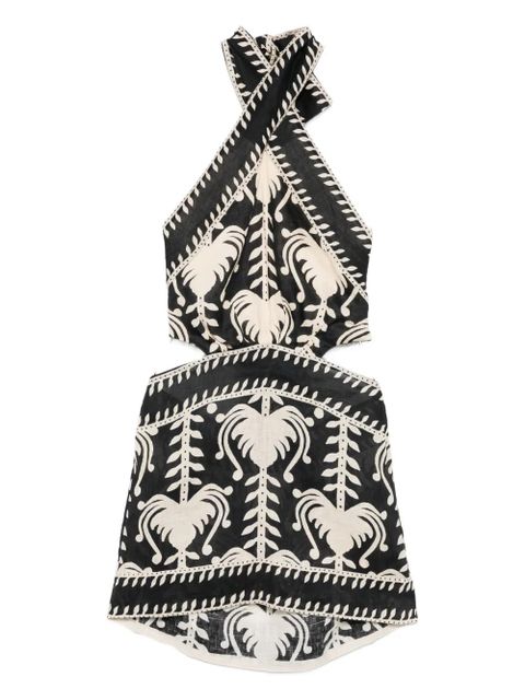Johanna Ortiz Tide halterneck cut-out mini dress - Black - zdjęcie produktu nr 1