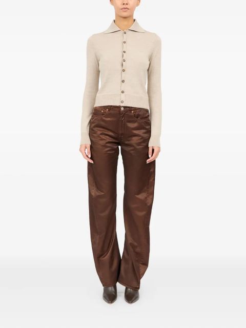 MM6 Maison Margiela spread-collar cardigan - Neutrals