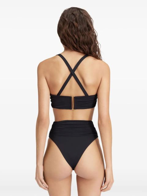 Jacquemus bandeau bikini top - Black
