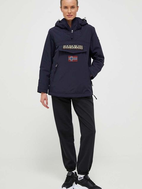 Napapijri kurtka damska kolor granatowy przejściowa - zdjęcie produktu nr 2