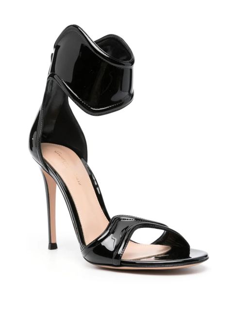 Gianvito Rossi Lucrezia 105mm leather sandals - Black - zdjęcie produktu nr 2