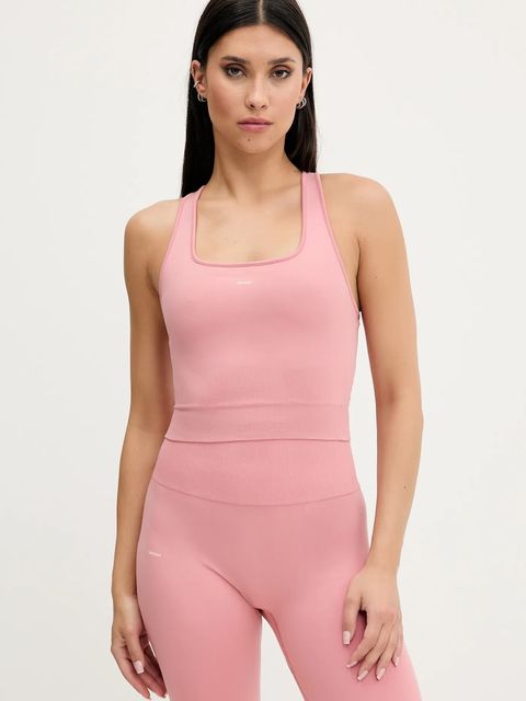 Pangaia top Plant-Stretch Ribbed Tank Top kolor różowy 10002425 - zdjęcie produktu nr 1