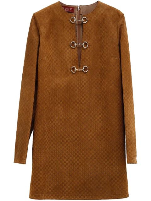 Gucci suede mini dress - Brown - zdjęcie produktu nr 1
