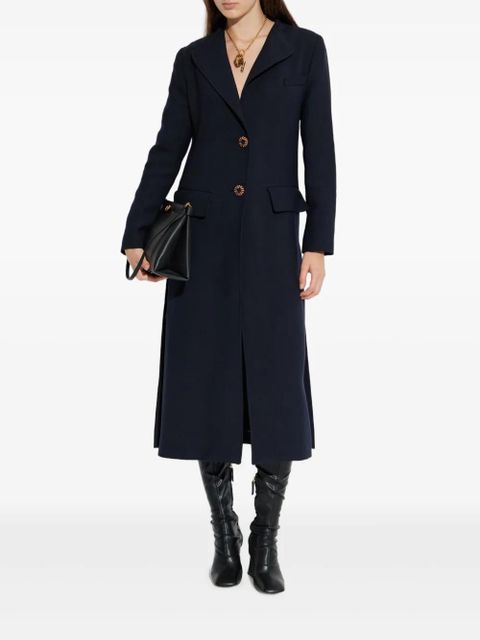 ETRO embroidered-button coat - Black