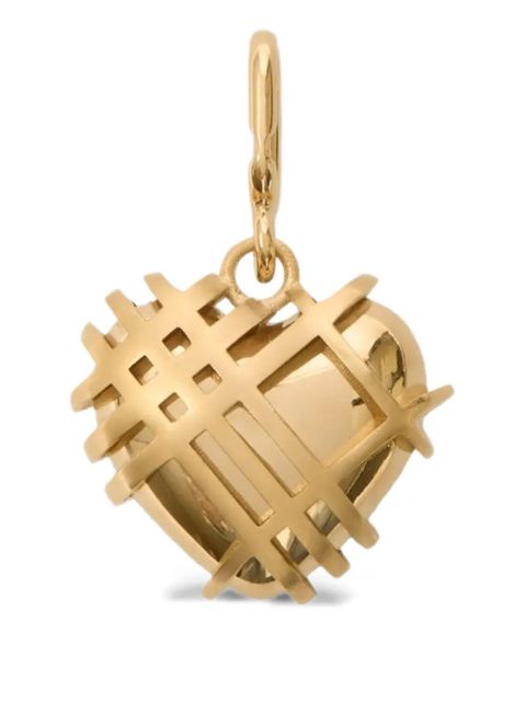 Burberry check-heart charm - Gold - zdjęcie produktu nr 1