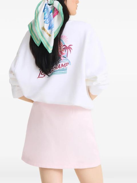 Longchamp Camaïeu de Surf silk scarf - White - zdjęcie produktu nr 2