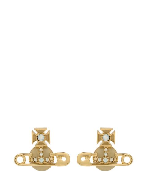 Vivienne Westwood crystal orb earrings - Gold - zdjęcie produktu nr 1