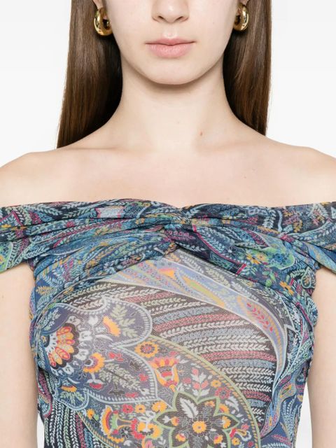 ETRO patterned top - Blue