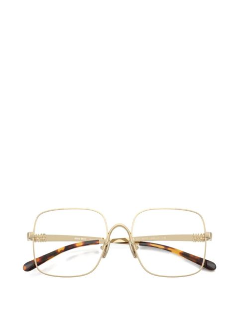Miu Miu Eyewear square-frame glasses - Gold