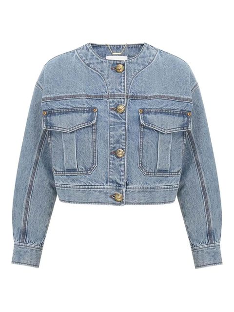 ZIMMERMANN button-up denim jacket - Brown