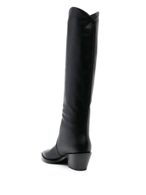 Gianvito Rossi Denver 70mm leather knee boots - Black - zdjęcie produktu nr 2