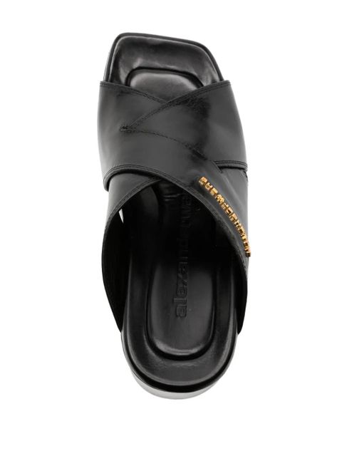 Alexander Wang Float 105mm platform leather sandals - Black