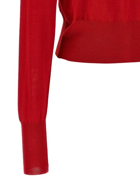 Vivienne Westwood orb-logo cropped cardigan - Red