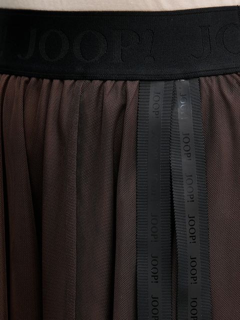 Joop! spódnica kolor brązowy midi rozkloszowana 30046657