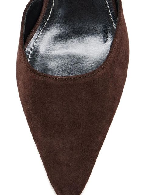 STAUD 55mm Sebastian slingback-strap pumps - Brown