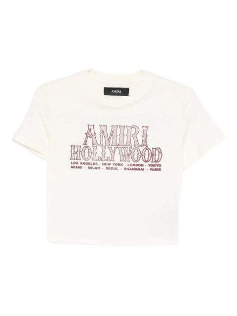AMIRI graphic-print short-sleeve T-shirt - Neutrals - zdjęcie produktu nr 1