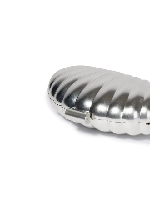 Simkhai Monet shell-motif clutch bag - Silver