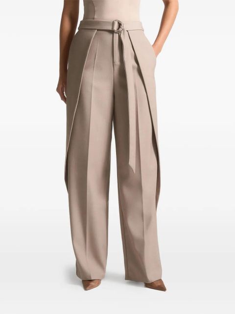 Manière De Voir D-ring pleated tailored trousers - Neutrals - zdjęcie produktu nr 2