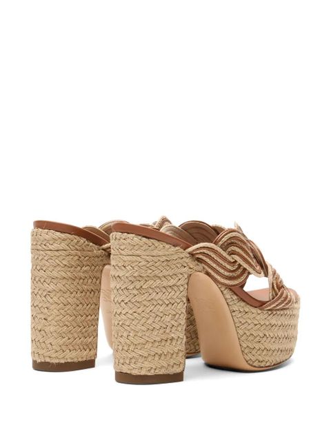 Casadei Thaiti platform pumps - Neutrals