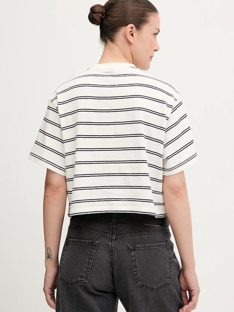 G-Star t-shirt bawełniany 0 damski kolor beżowy D27180.E134