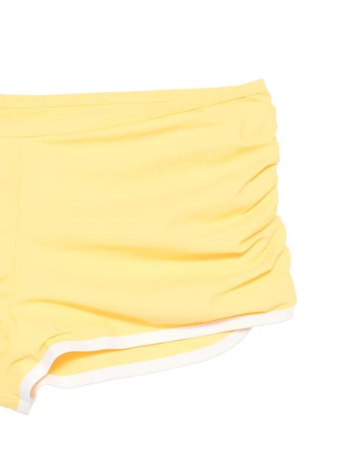 Christopher Esber Oasis ruched boyshorts - Yellow