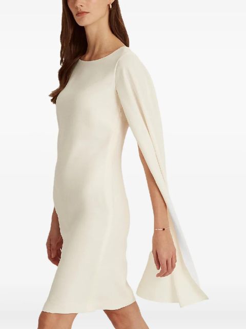 Lauren Ralph Lauren split-sleeve mini dress - Neutrals