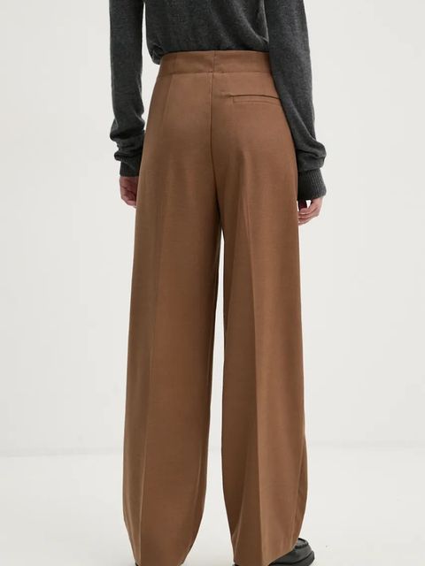 2NDDAY spodnie Carter damskie kolor beżowy proste high waist 2245161120 - zdjęcie produktu nr 2