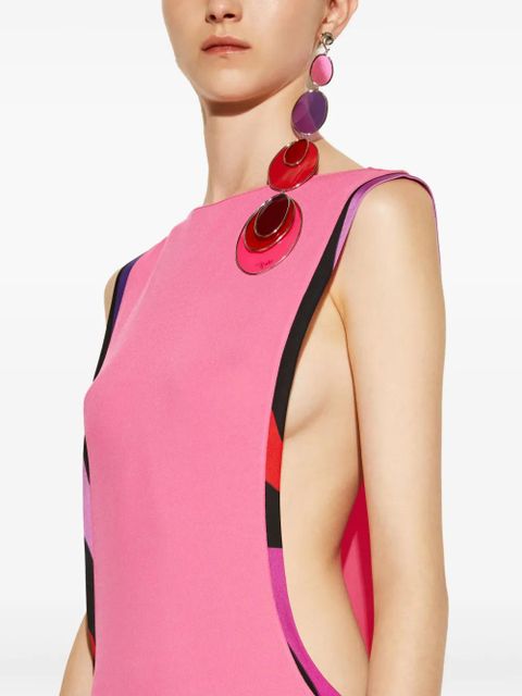PUCCI Marmo-print maxi dress - Pink