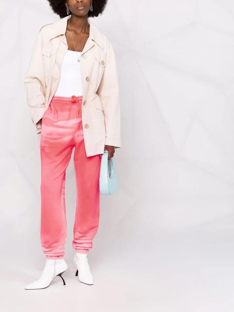 Alexander Wang garment-dyed lounge track trousers - Pink - zdjęcie produktu nr 2