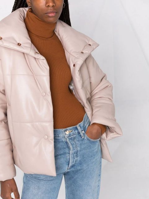 Nanushka press-stud padded jacket - Neutrals