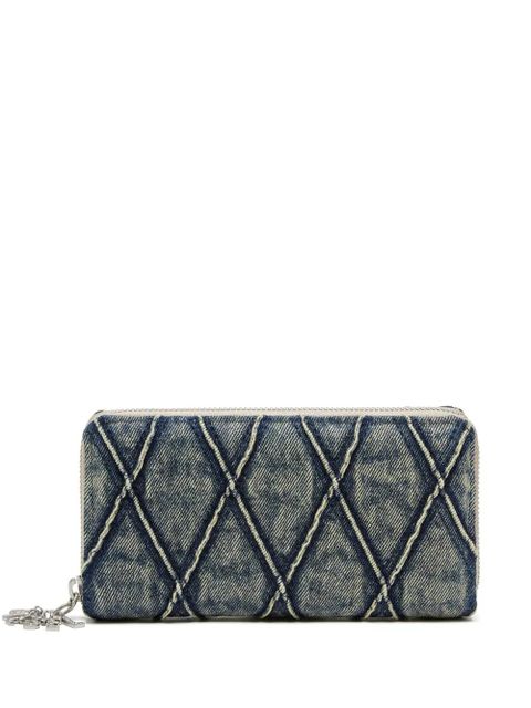 Diesel Charm-D continental zip long wallet - Blue - zdjęcie produktu nr 1