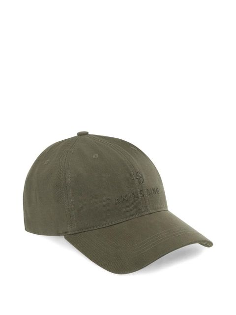 ANINE BING Jeremy logo-embroidered baseball cap - Green
