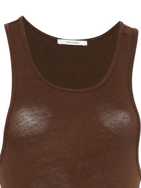 ENTIRE STUDIOS midi muscle tank dress - Brown
