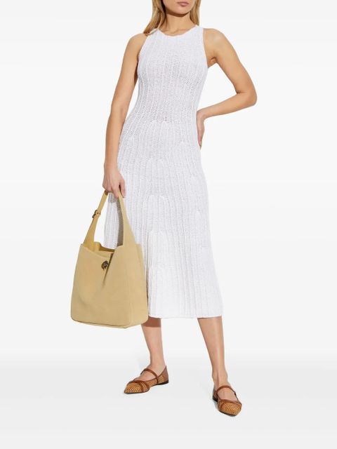 Max Mara Uccio ribbed-knit midi dress - White