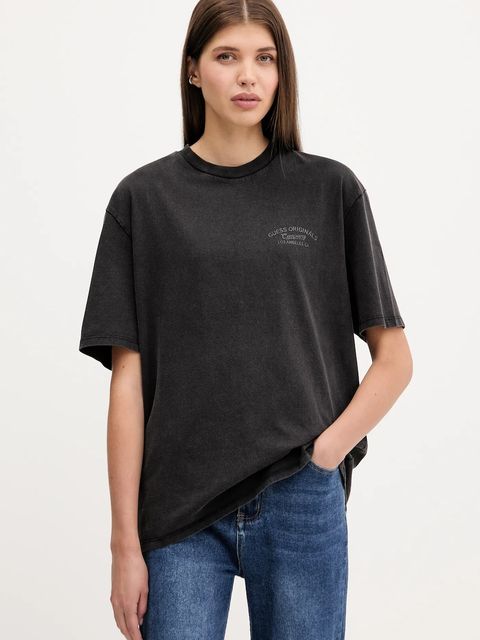 Guess Originals t-shirt bawełniany damski kolor czarny M5YI54 K8FQ4 - zdjęcie produktu nr 1