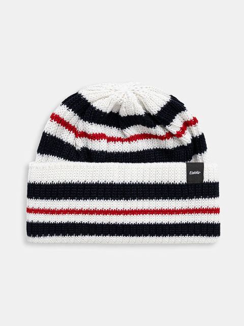 Eisbar czapka z dodatkiem wełny Stripy MÜ kolor biały E30981 - zdjęcie produktu nr 1