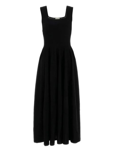 KHAITE Jodie sleeveless square-neck dress - Black - zdjęcie produktu nr 1