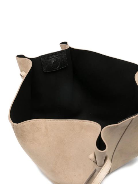 Yuzefi large Mochi suede shoulder bag - Neutrals